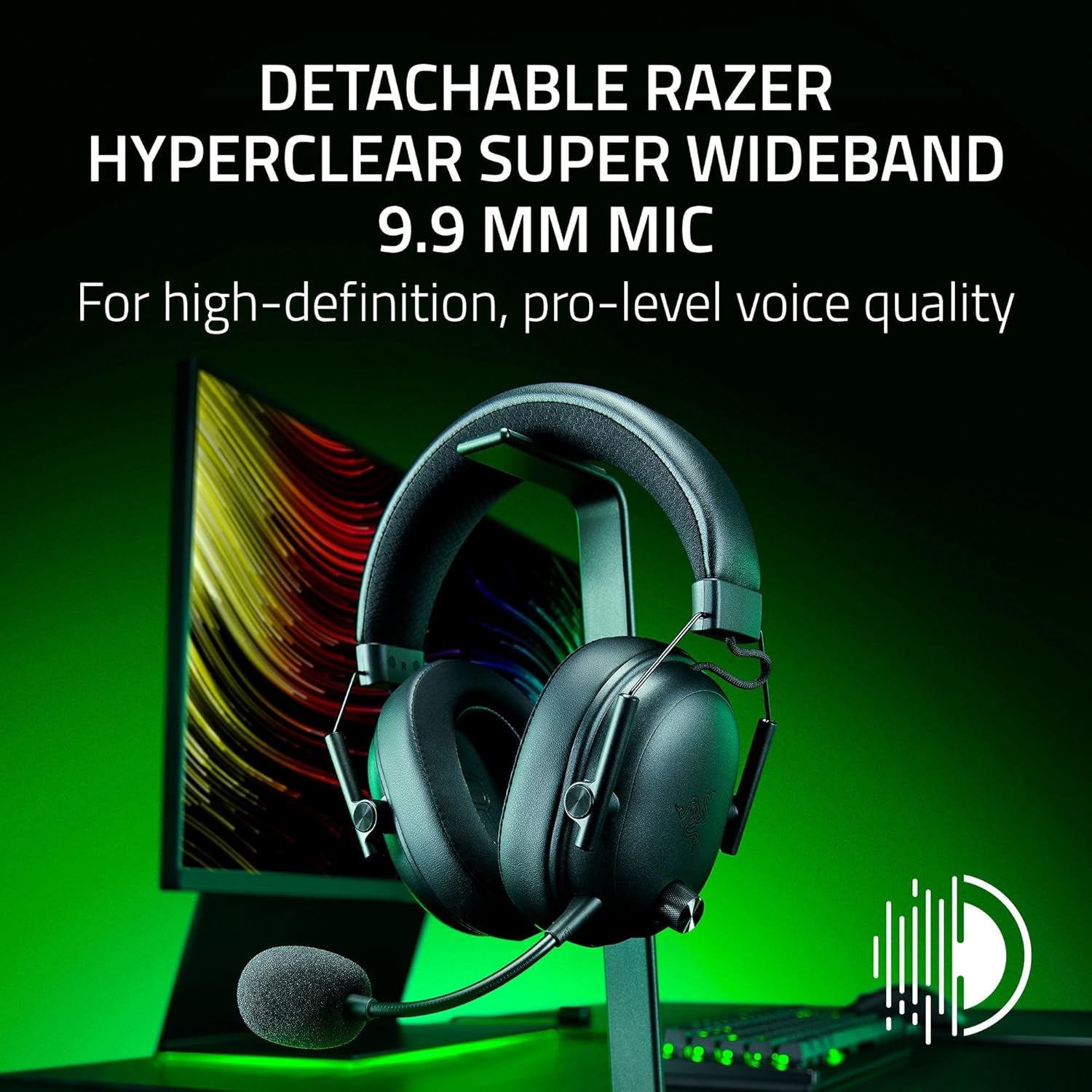 Blackshark V3 Wireless Gaming Headset for PC: 50Mm Drivers - Super Wideband Mic - 2.4 Ghz, Bluetooth, USB - Works with Mac, PS5, Nintendo Switch, Smartphone - 70 Hr Battery - Black
