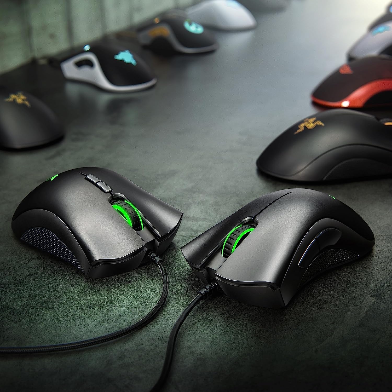 Deathadder Essential Gaming Mouse: 6400 DPI Optical Sensor - 5 Programmable Buttons - Mechanical Switches - Rubber Side Grips - Classic Black