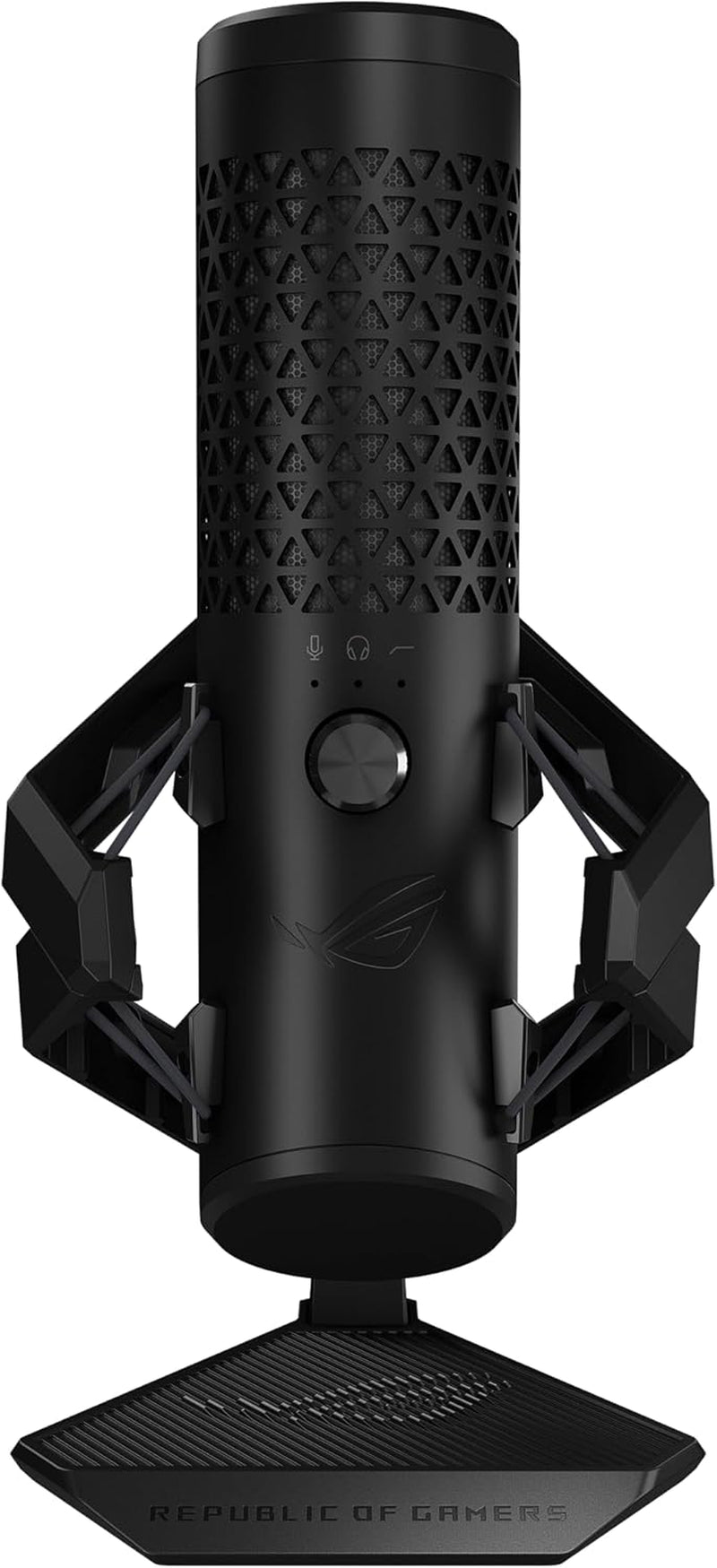 ROG Carnyx USB Gaming Microphone (25Mm Condenser Capsule, 192Khz/24-Bit, Cardioid, High-Pass Filter, Built-In Pop Filter, Metal Shock Mount, One-Touch Mute, USB, Aura Sync RGB)- Black