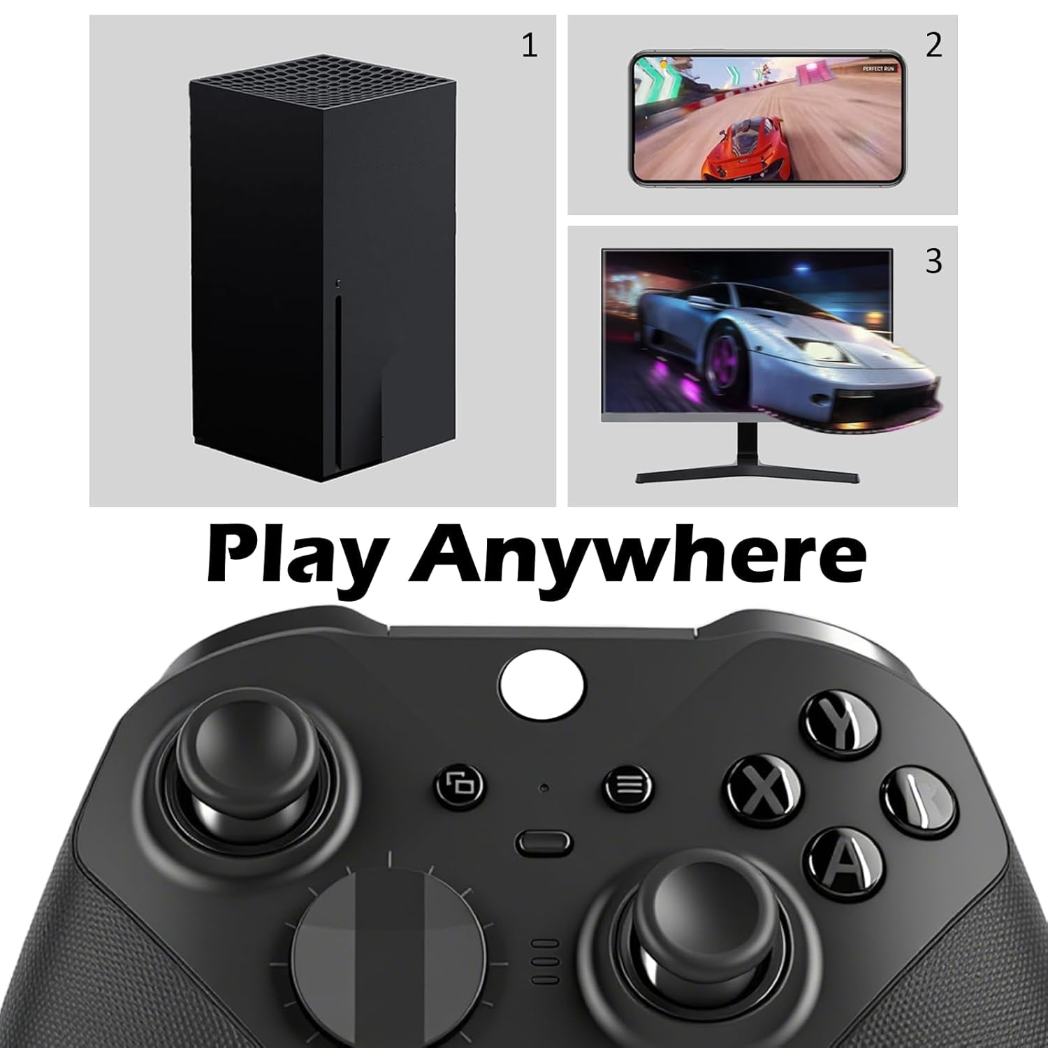 Elite Series 2 Controller Compatible for Xbox Elite Series 2 Controller-Black,Gamepad Compatible with Xbox Series X, Xbox Series S, Xbox One,Gaming Controller with Accessory Bag [Video Game] [Video Game] [Video Game]