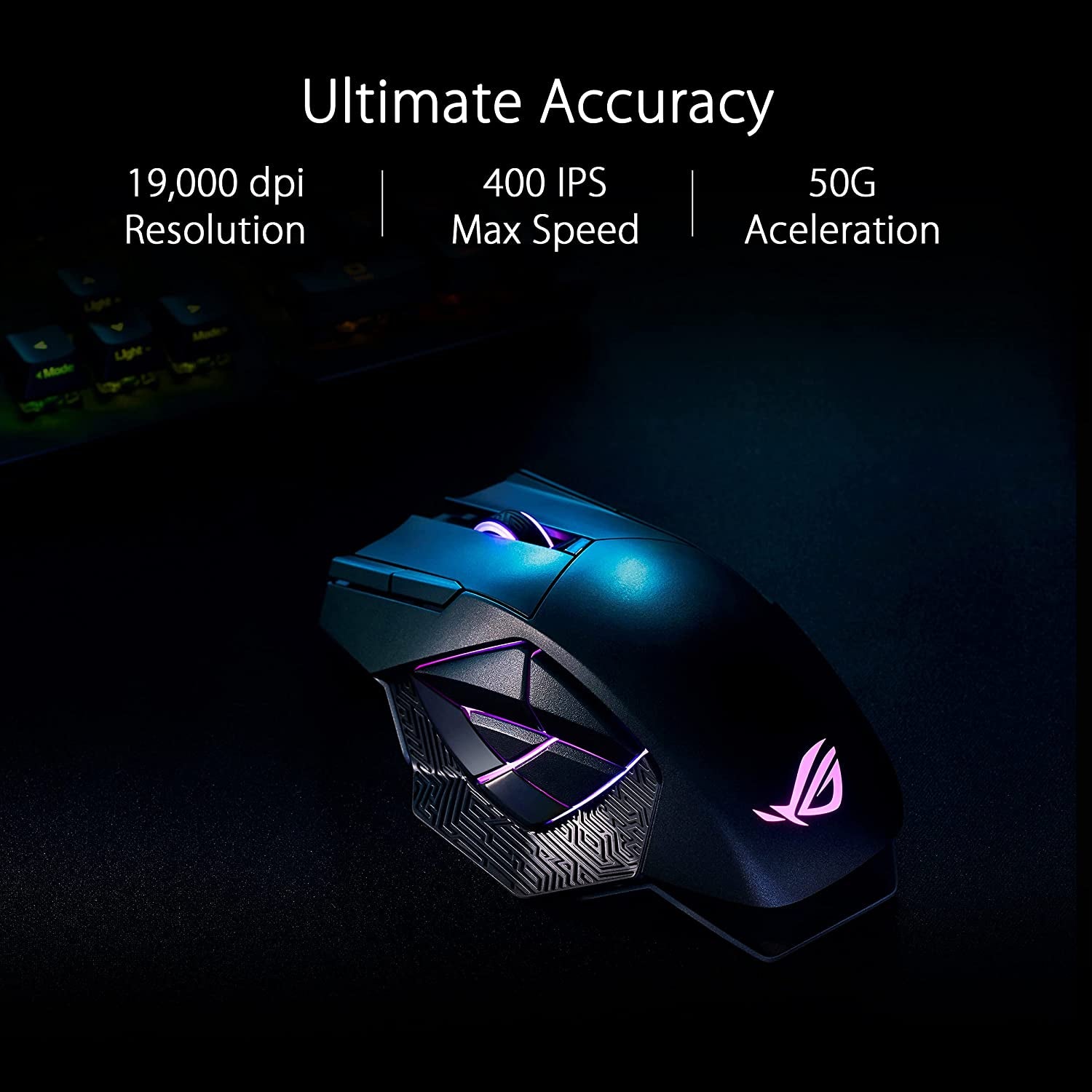 ROG Strix Scope II 96 Wireless Gaming Keyboard & ROG Spatha X Wireless Gaming Mouse (Magnetic Charging Stand