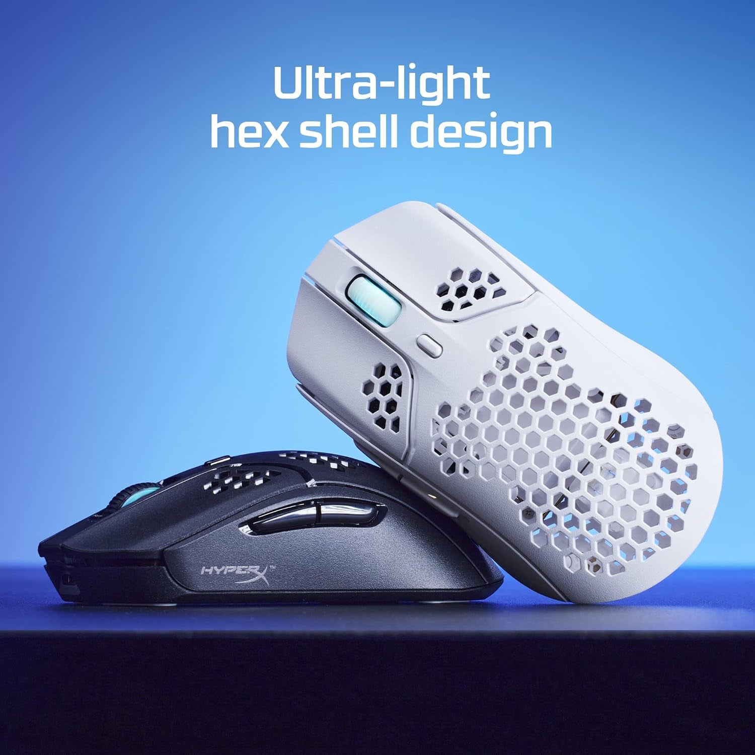 Pulsefire Haste – Wireless Gaming Mouse – Ultra Lightweight, 61G, 100 Hour Battery Life, 2.4Ghz Wireless, Honeycomb Shell, Hex Design, up to 16000 DPI, 6 Programmable Buttons – Black, 4P5D7AA