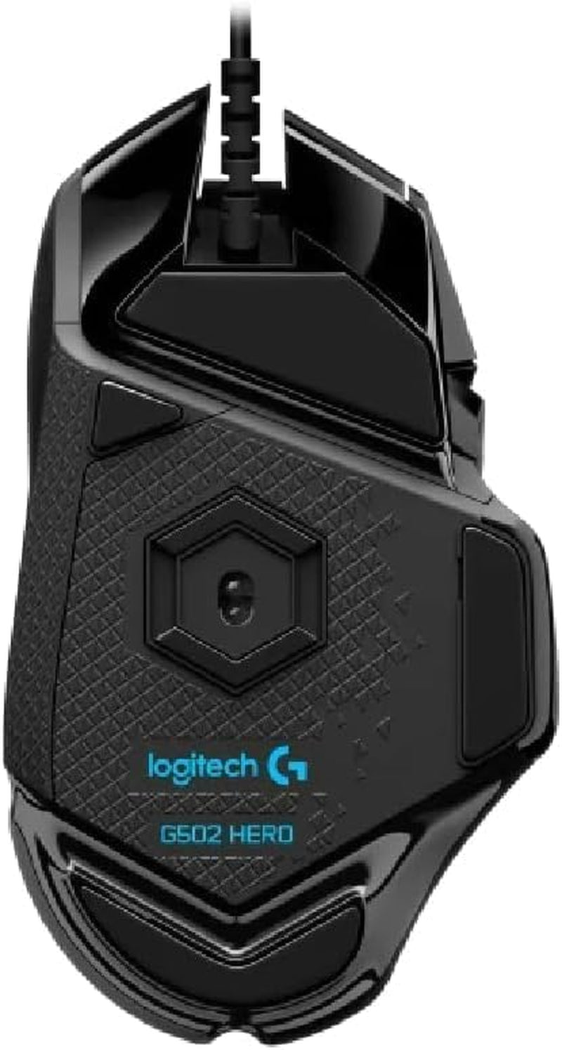 G502 Hero Gaming Mouse (MR0076, 910-005571) - 25,600 DPI, 4K Video Capture
