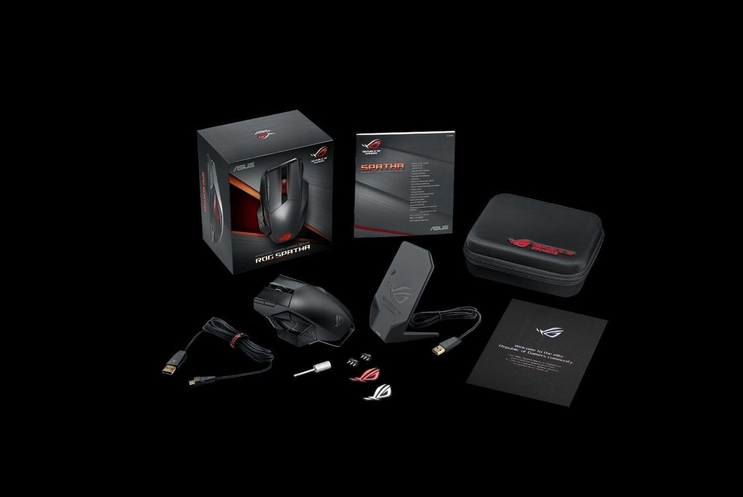 ROG Sheath BLK LTD Gaming Mouse Pad – 35.4” X 17.3", Extra-Large Surface, Black, Ultra-Smooth for Precise Mouse Control, Anti-Fray Stitched Edges, Non-Slip Base