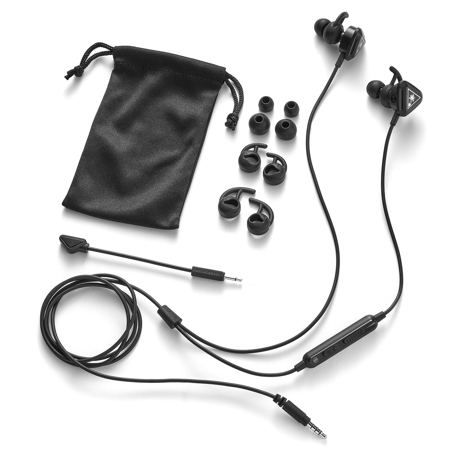 Battle Buds In-Ear Gaming Headset - Mobile & PC with 3.5Mm, Xbox Series X, Xbox Series S, Xbox One, PS5, PS4, Playstation – Lightweight, In-Line Controls, Black
