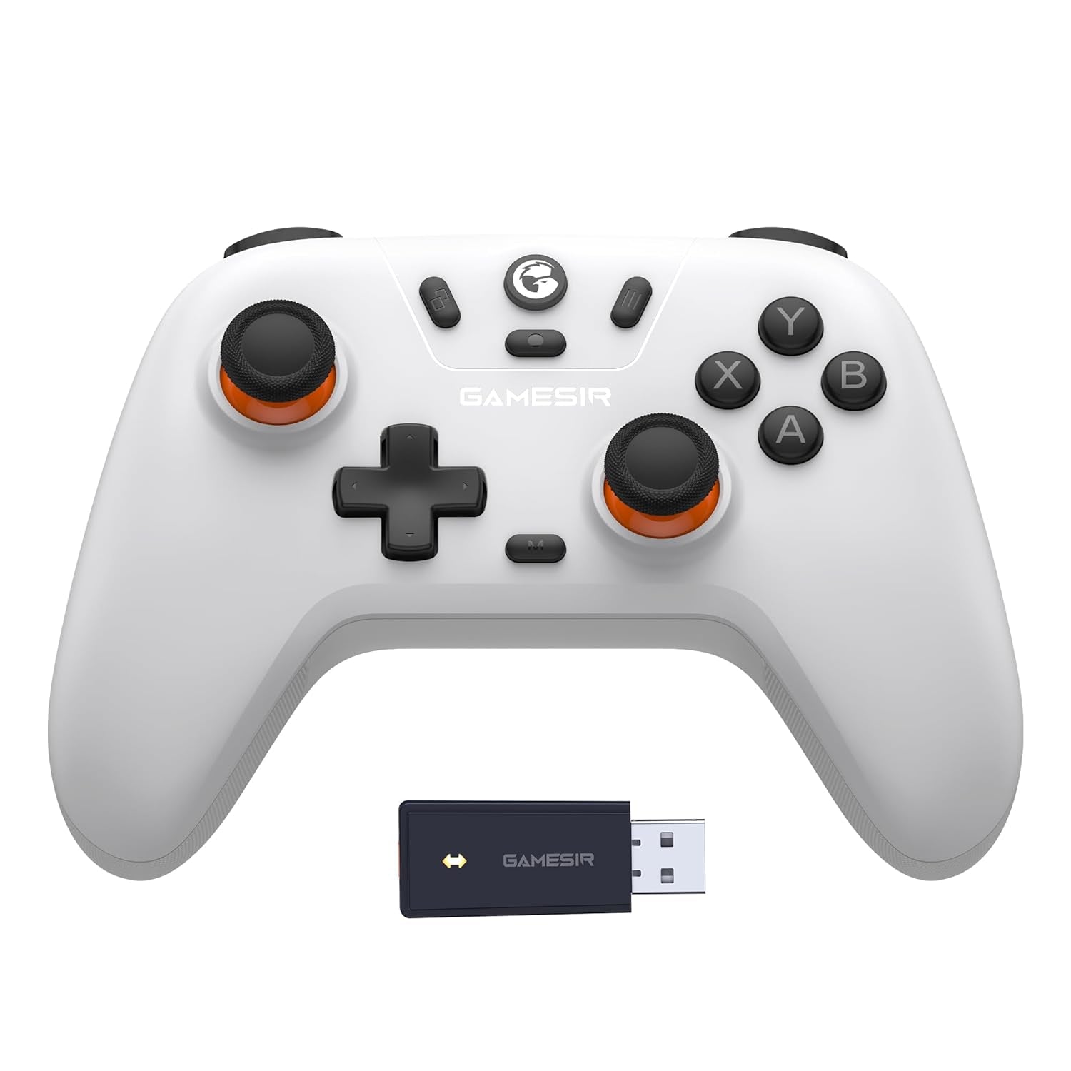 Nova Lite 2.4G Wireless Controller for Windows PC, Iphone, Android, Switch & Steam Deck, Bluetooth Controller Gamepad with Hall Effect Trigger,Turbo,Rumble Vibration(White)