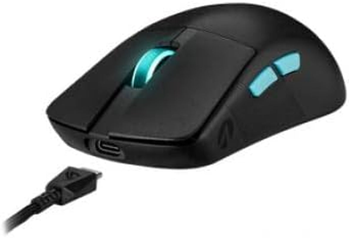 ROG Harpe Gaming Wireless Mouse, Ace Aim Lab Edition, 54G Ultra-Lightweight, 36,000 DPI Sensor, 5 Programmable Buttons, Tri-Mode Connectivity (2.4Ghz RF, Bluetooth, Wired), Speednova, Black