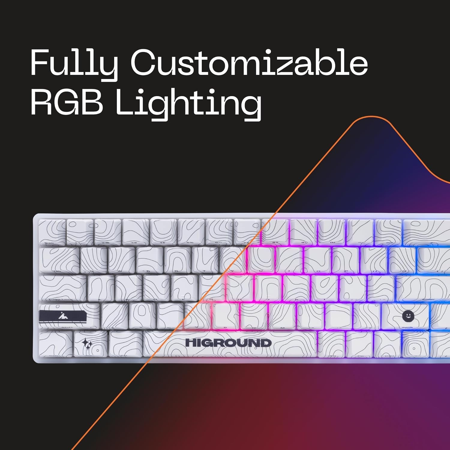 Trailhead 65% Mechanical USB Wired Gaming Keyboard, TTC Linear Custom Switches, Programable RGB, Hot-Swappable, Deep Thock Creamy Sounding PC Keyboard, Pre-Lubed (SNOWSTONE)
