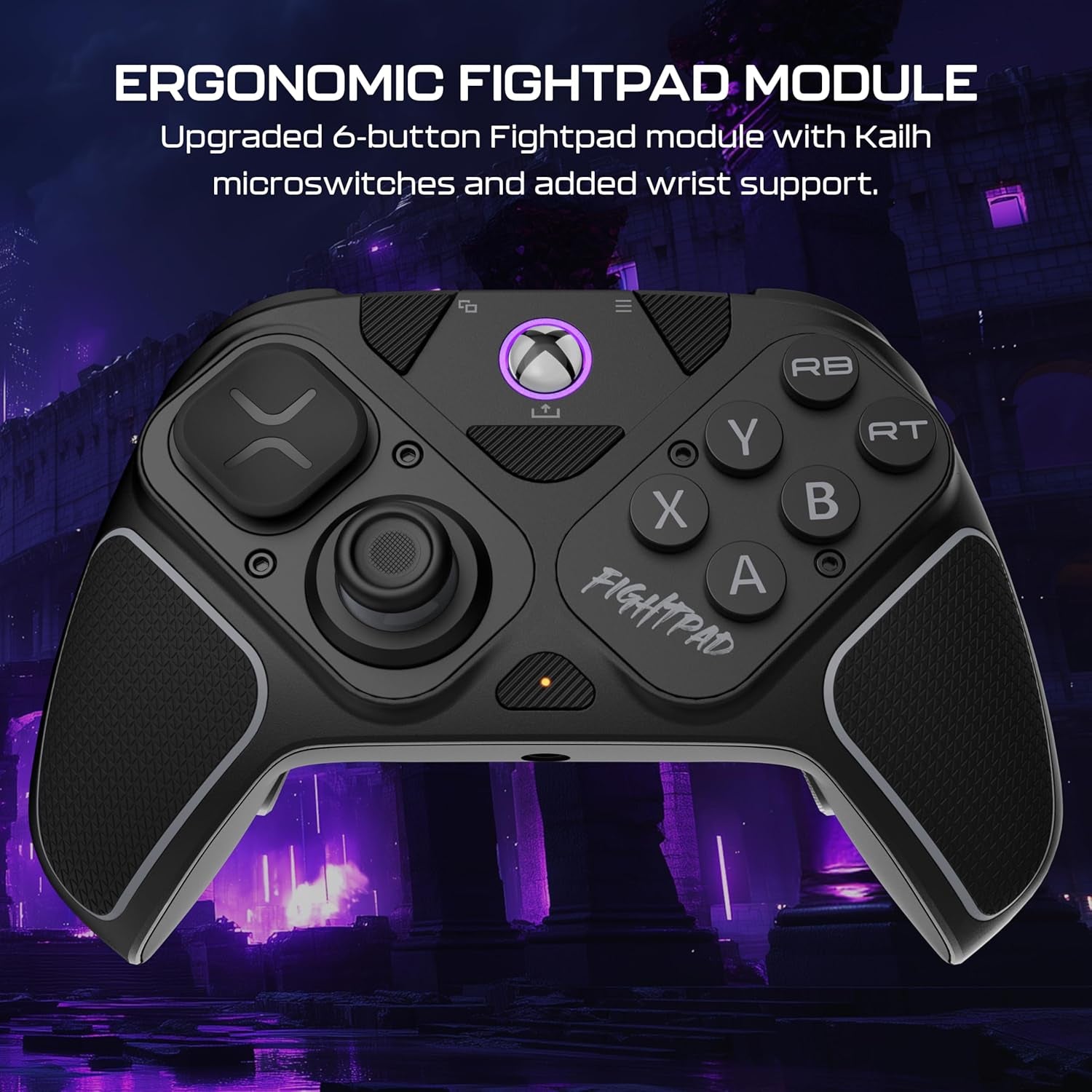 Victrix Pro BFG Reloaded Wireless Gaming Controller Licensed for Xbox Series X|S, Xbox One & PC, Bluetooth, Fightpad Module, Hall-Effect Sticks/Triggers, Customizable Controls - Black