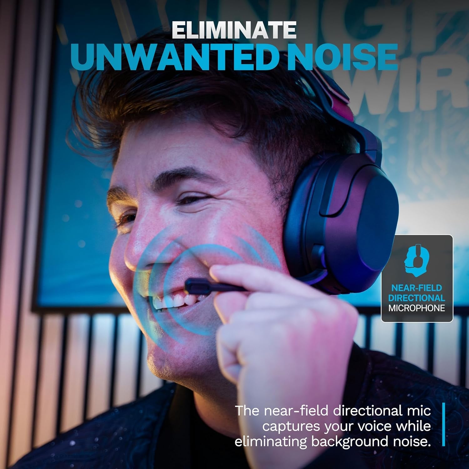 Nightfall Wireless Gaming Headset, All-Night Comfort, 50Mm Drivers and Sound Isolating Inner Shelf, Flip-To-Mute Rotating Mic, Dual Wireless Connections, Customization Options with the Lab App