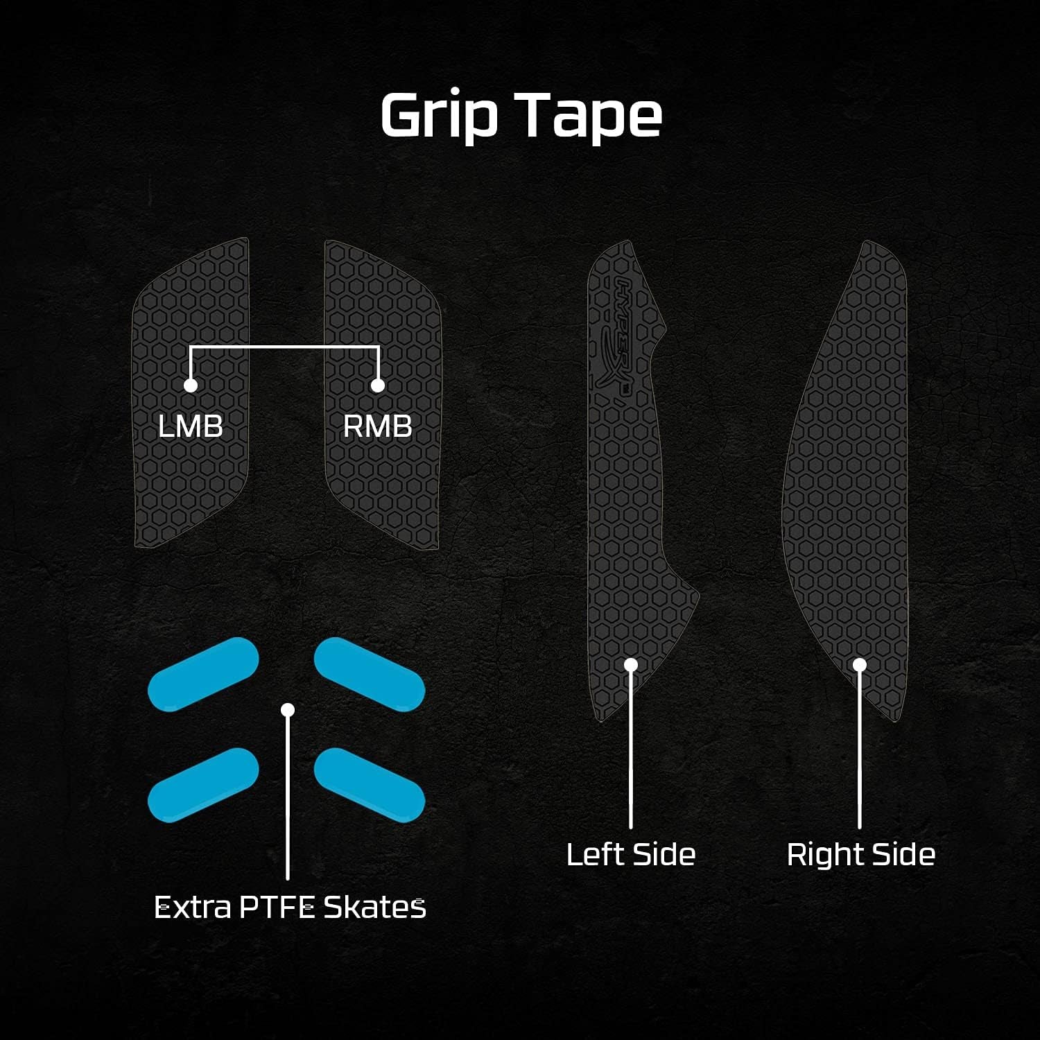 Pulsefire Haste – Wireless Gaming Mouse – Ultra Lightweight, 61G, 100 Hour Battery Life, 2.4Ghz Wireless, Honeycomb Shell, Hex Design, up to 16000 DPI, 6 Programmable Buttons – Black, 4P5D7AA