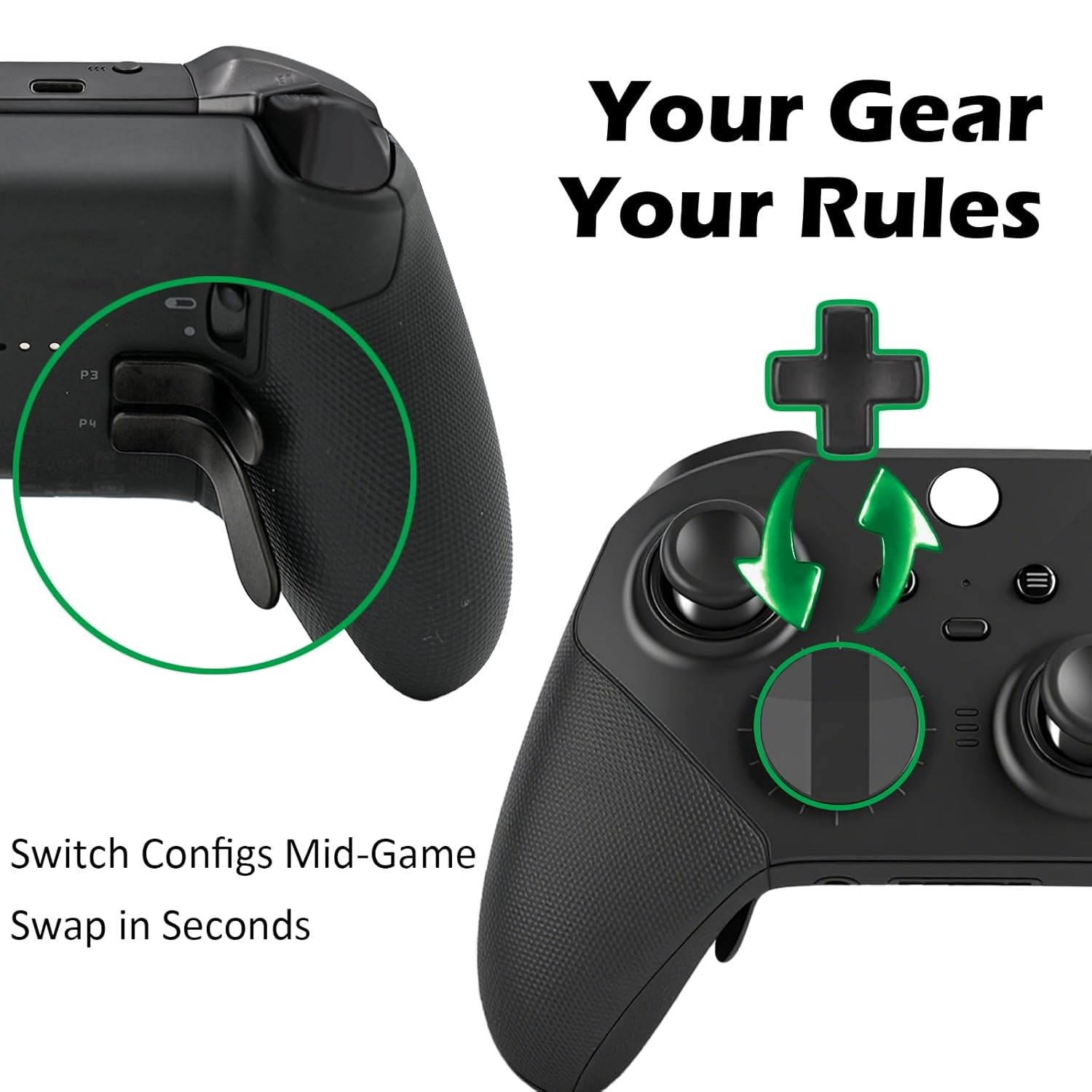 Elite Series 2 Controller Compatible for Xbox Elite Series 2 Controller-Black,Gamepad Compatible with Xbox Series X, Xbox Series S, Xbox One,Gaming Controller with Accessory Bag [Video Game] [Video Game] [Video Game]