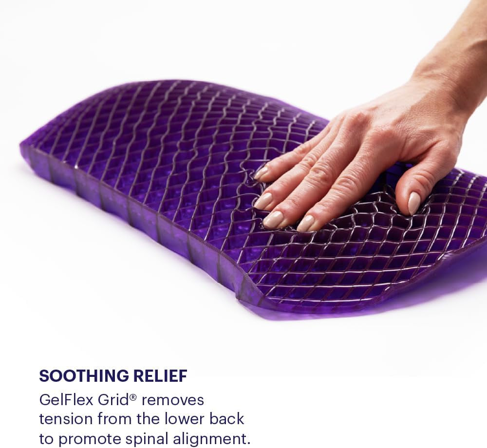 Back Cushion | Pressure Reducing Grid Designed for Ultimate Comfort | Designed for Chairs, Gaming, and Travel | Made in the USA